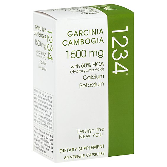 Creative Bioscience 1234 Dietary Supplement Garcinia Cambogia 1500 mg Veggie Capsules - 60 Count