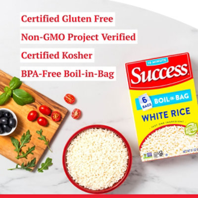 Success Boil-in-Bag Rice White Enriched Precooked 6 Count - 21 Oz - Image 2