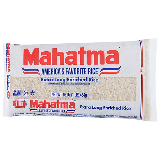 Mahatma Rice Enriched Extra Long Grain - 16 Oz