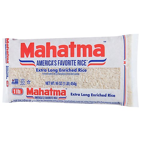 Mahatma Rice Enriched Extra Long Grain - 16 Oz