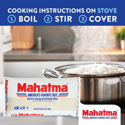 Mahatma Rice Enriched Extra Long Grain - 48 Oz - Image 2