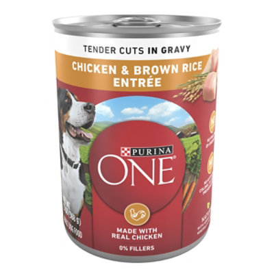 Purina ONE Tender Cuts Chicken & Brown Rice Wet Dog Food - 13 Oz - Image 1