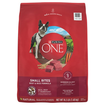 Purina ONE Smartblend Beef Rice Dry Dog Food 16.5 Lbs pavilions