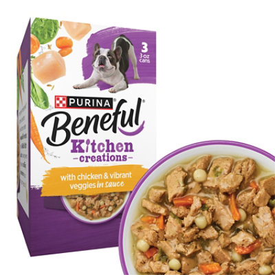 Beneful Medleys Chicken Carrots Pasta & Spinach Wet Dog Food - 3-3 Oz - Image 1