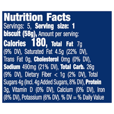 Pillsbury Grands! Southern Homestyle Butter Tastin' Biscuits 5 Count - 10.2 Oz - Image 3