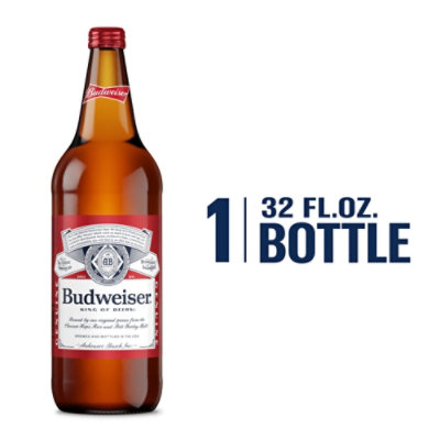 Budweiser American Lager Beer in Bottle - 32 Fl. Oz. - Image 1