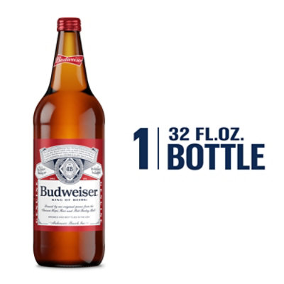 Budweiser Beer Bottle - 32 Fl. Oz.