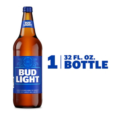 Bud Light Beer Bottle - 32 Fl. Oz.