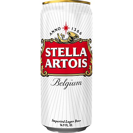Stella Artois Lager Cans - 4-14.9 Fl. Oz. - Image 1