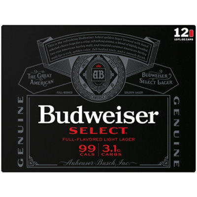 Budweiser Select Light Beer 4.3% ABV In Cans - 12-12 Fl. Oz. - Image 4