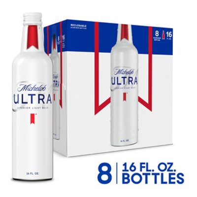 Michelob ULTRA Superior Light American Lager Beer in Bottles - 8 - 16 Fl. Oz. - Image 1