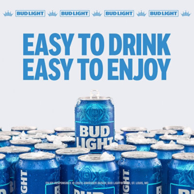 Bud Light American Lager Beer in Cans - 24 - 16 Fl. Oz. - Image 4