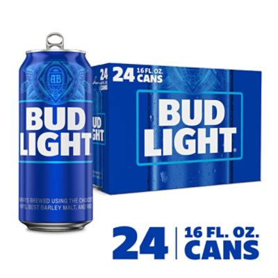 Bud Light Beer Cans - 24-16 Fl. Oz.