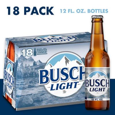Busch Light Beer Bottles - 18-12 Fl. Oz. - ACME Markets