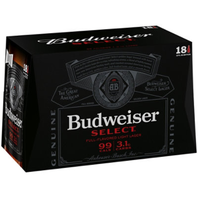 Budweiser Select 4.3% ABV Light Beer In Bottles - 18-12 Fl. Oz. - Image 1