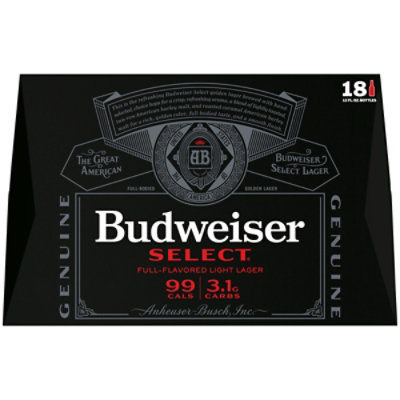 Budweiser Select 4.3% ABV Light Beer In Bottles - 18-12 Fl. Oz. - Image 3