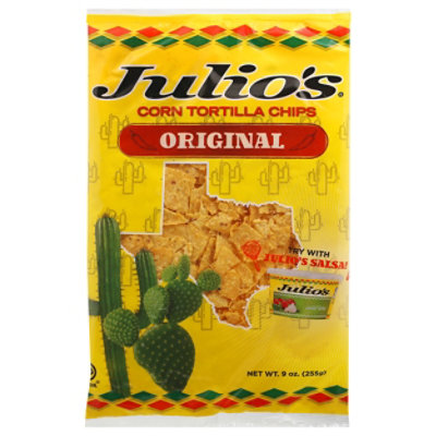 Julios Tortilla Chips Corn - 9 Oz - Image 1