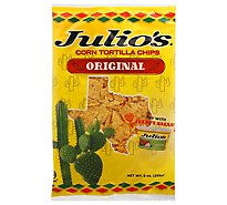 Julios Tortilla Chips Corn - 9 Oz