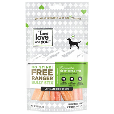 I And Love And You Dog Chews No Stink Free Ranger Beef 5 Count - 2.5 Oz - Image 3