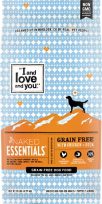 I and love and you Naked Essentials Chicken + Duck Dry Dog Food - 11 Lb - Image 2