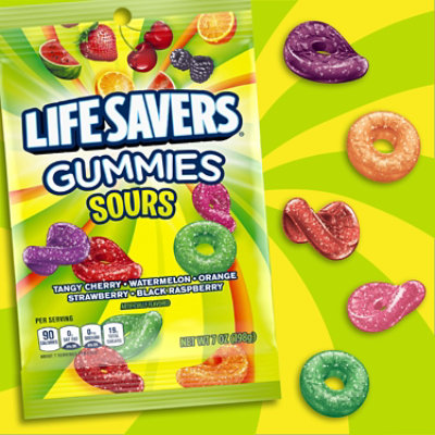 Life Savers Gummies Sour Gummy Candy Bag - 7 Oz - Image 3