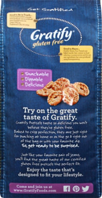 Gratify Pretzels Gluten Free Thins Sesame Seed - 10.5 Oz - Image 5