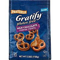 Gratify Pretzels Gluten Free Twists Milk Chocolate Covered - 5.5 Oz - Image 2