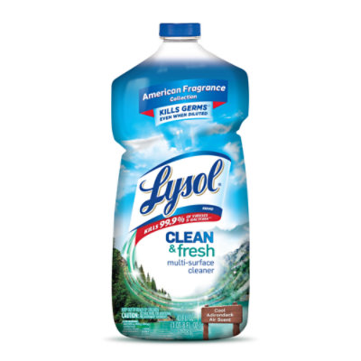 Lysol Multi-Surface Cleaner Clean & Fresh Waterfall Splash & Mineral Essence Scent - 40 Fl. Oz.