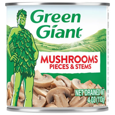 Green Giant Pieces & Stems Mushrooms - 4 Oz