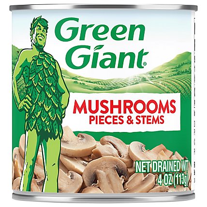 Green Giant Mushrooms Pieces & Stems - 4 Oz - Image 3