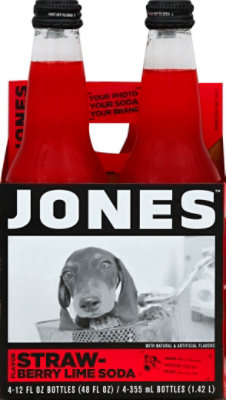 Jones Soda Strawberry Lime - 4-12 Fl. Oz. - Image 2