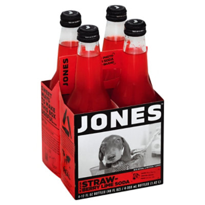 Jones Soda Strawberry Lime - 4-12 Fl. Oz. - Image 1