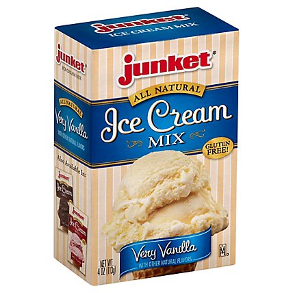 Junket Ice Cream Mix Very Vanilla - 4 Oz - Image 1