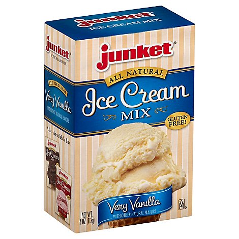 Junket Ice Cream Mix Very Vanilla - 4 Oz
