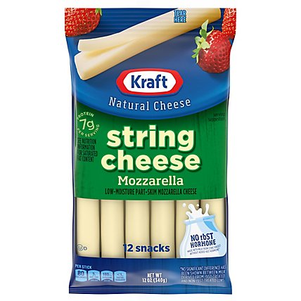 Kraft Natural Cheese Mozzarella String Cheese 12 Pack - 12 Oz - Image 2