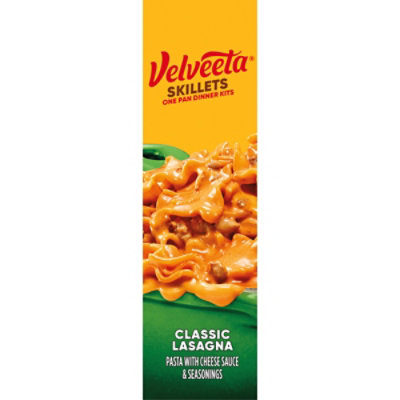 Velveeta Skillets Classic Lasagna One Pan Dinner Kit with Pasta Cheese Sauce & Seasoning - 13.1 Oz - Image 7