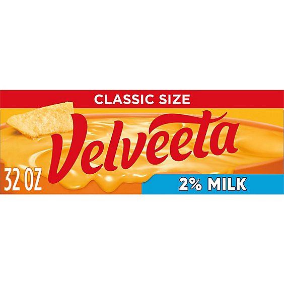Velveeta 2% Milk Reduced Fat Pasteurized Recipe Cheese Product Block - 32 Oz