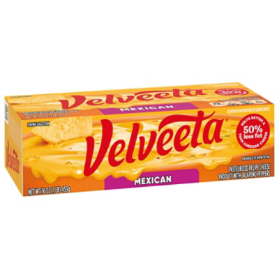 Velveeta Mexican Pasteurized Recipe Cheese Product with Jalapeno Peppers Block - 16 Oz - Image 9