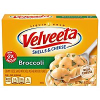 Velveeta Shells & Cheese Broccoli with Shell Pasta Cheese Sauce & Broccoli Florets Box - 9.4 Oz - Image 5