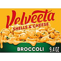 Velveeta Shells & Cheese Broccoli with Shell Pasta Cheese Sauce & Broccoli Florets Box - 9.4 Oz - Image 1