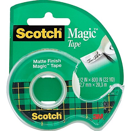 Scotch Magic Tape Matte Finish 1/2 Inch x 800 Inch - Each - Image 2