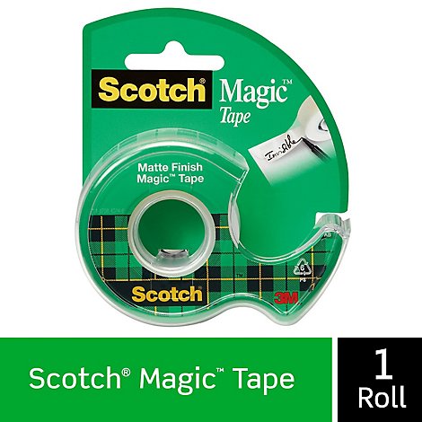 Scotch Magic Tape Matte Finish 3/4 Inch x 300 Inch - Each