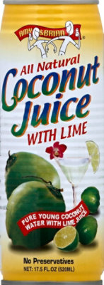 Amy & Brian Juice Coconut All Natural With Lime - 17.5 Fl. Oz. - Image 2