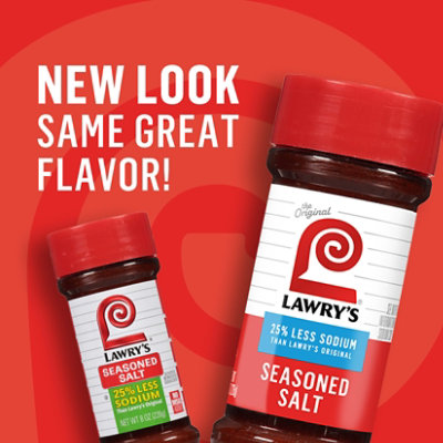 Lawry's 25% Less Sodium Seasoned Salt - 8 Oz - Image 2