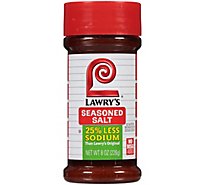 Lawry's 25% Less Sodium Seasoned Salt - 8 Oz
