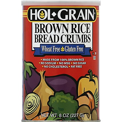 HOL-GRAIN Rice Brown Bread Crumbs Gluten Free - 8 Oz - Image 2