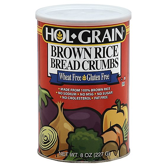 HOL-GRAIN Rice Brown Bread Crumbs Gluten Free - 8 Oz