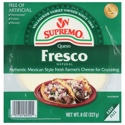 V & V Supremo Cheese Crumbling Fresh Farmers Mexican - 8 Oz