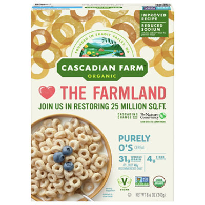 Cascadian Farm Organic Cereal Purely Os - 8.6 Oz