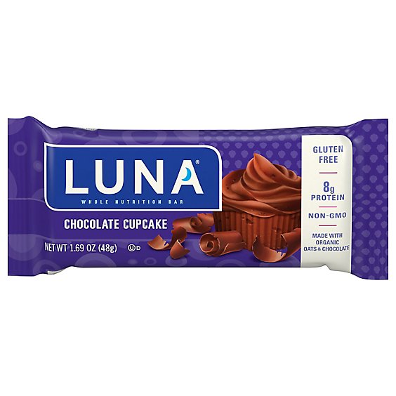 Luna Nutrition Bar Whole Chocolate Cupcake - 1.69 Oz